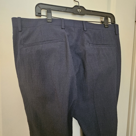 Theory mens dress pants small checkered blue size 34 - Picture 2 of 4
